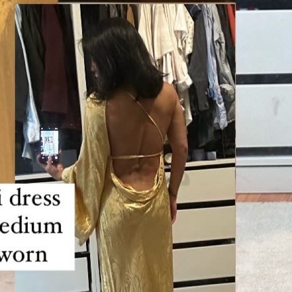 one shoulder backless dress - Picture 2 of 2